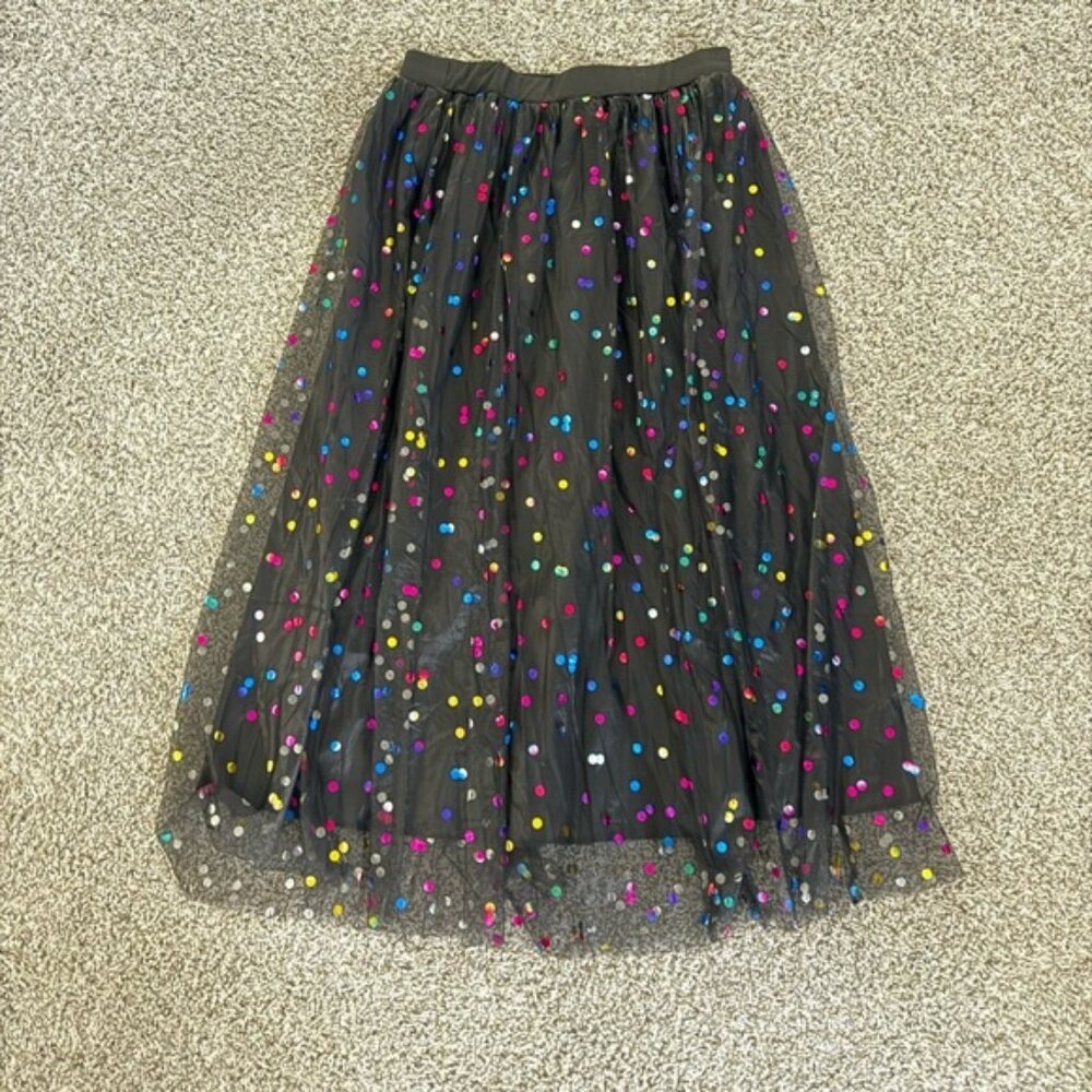 midi sequin skirt